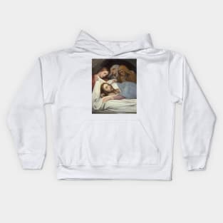 The Entombment by Ary Scheffer Kids Hoodie